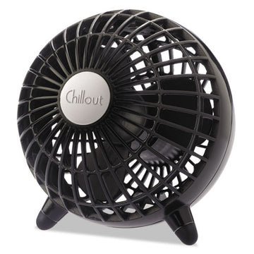 Honeywell Chillout Usb-ac Adapter Personal Fan, Black, 6"diameter, 1 Speed freeshipping - TVN Wholesale